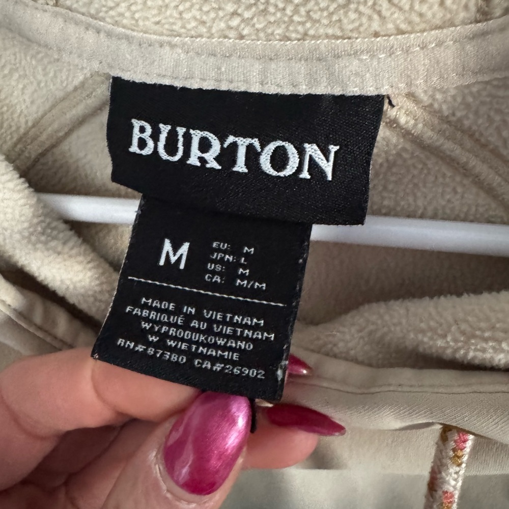 Burton Women Crown Weatherproof M Pullover Hoodie Fleece Ski Snow Board Dryride - Picture 6 of 13